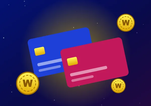 Deposits and withdrawals at Wonaco: two bank cards and gold coins